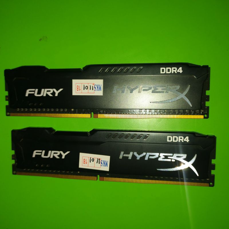 RAM Memory ddr4 Kingston HyperX fury 2 x 4 Gb