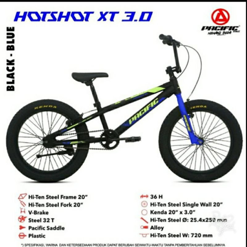 Sepeda BMX 20 inch Merk Pacific Hotshot XT 3.0