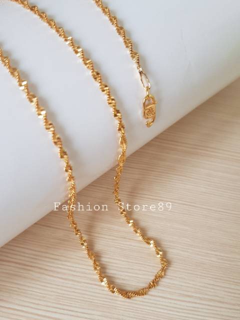 Kalung Xuping import / kalung fashion import lapis emas 18k xuping yaxiya