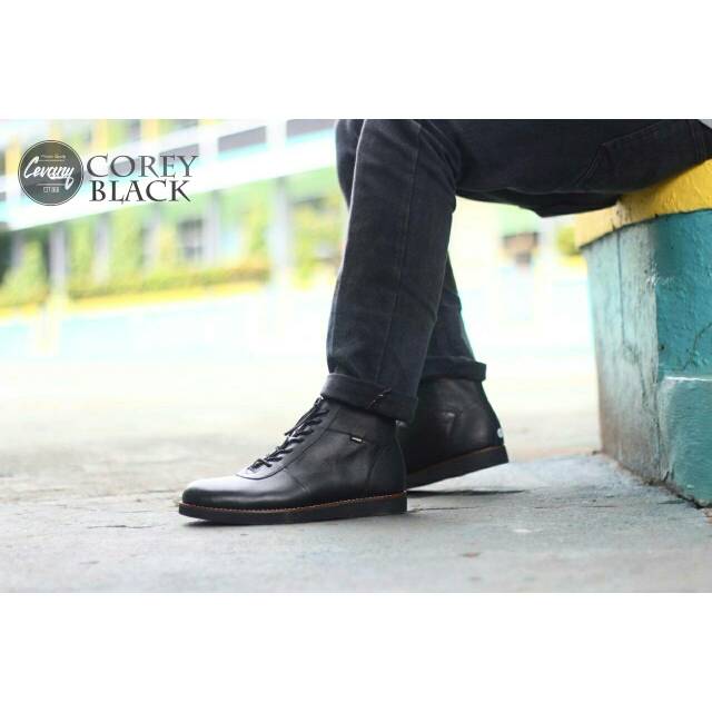 SEPATU BOOT KULIT CEVANY BRODO ORIGINAL