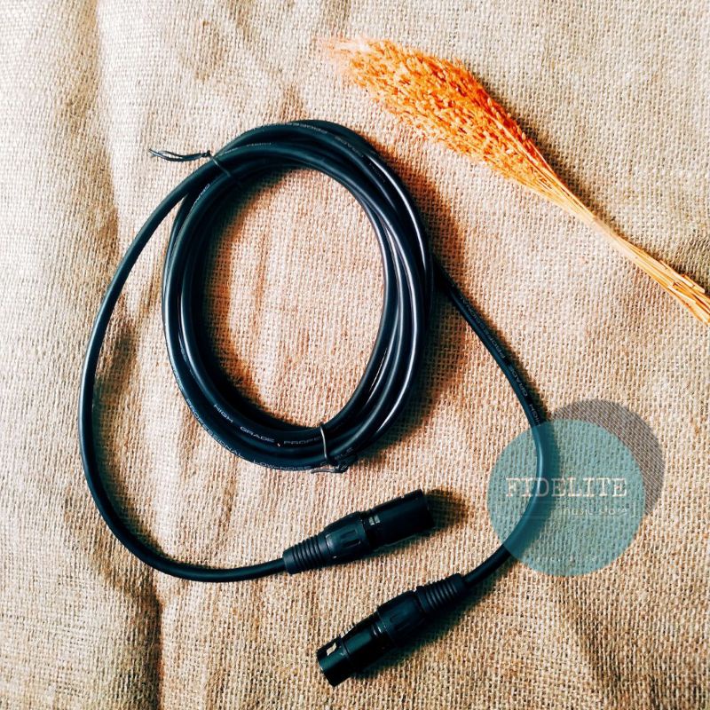 TaffSTUDIO Kabel XLR M/F OFC Microphone Karaoke Shielded 3 Meter - BOF30