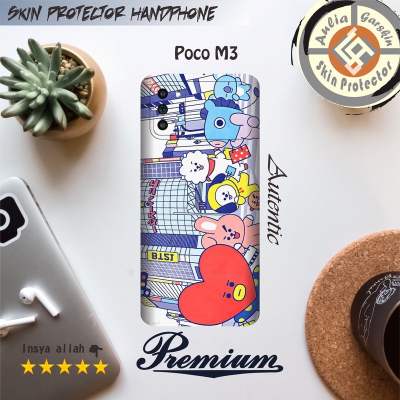 Premium POCO M3 BT12 Garskin Stiker Free Custom