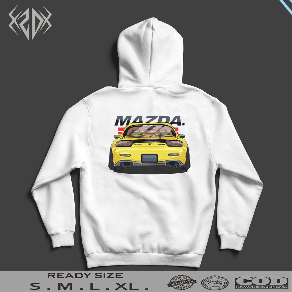 HOODIE MAZDA RX7 JDM SERIES 01 / JAKET PRIA / HOODIE PRIA / JAKET KEREN