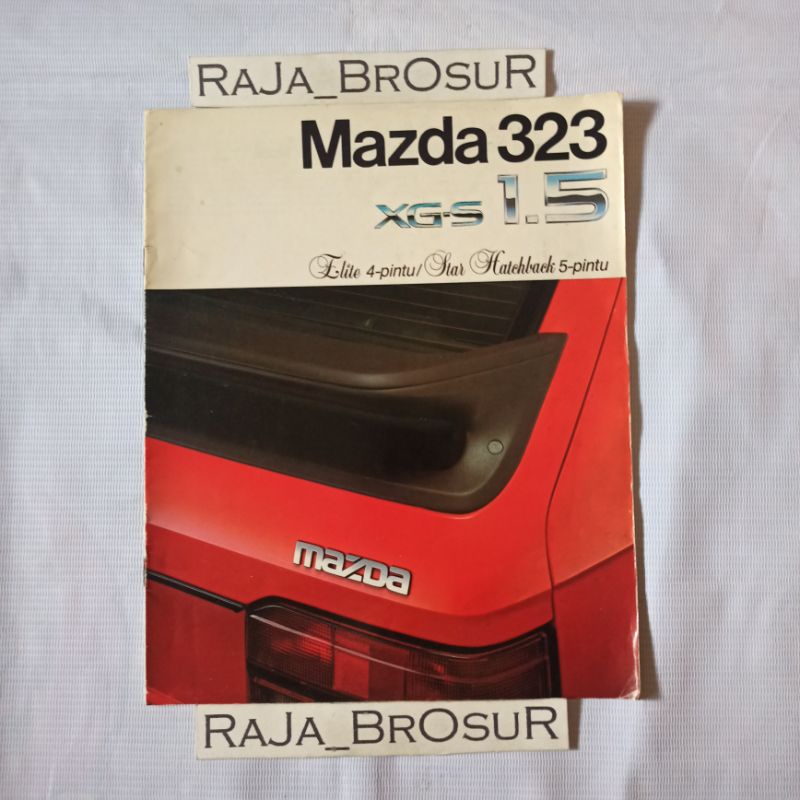 Poster brosur katalog booklet jadul lawas Mazda 323 Mazda323 XGS 1.5 1985