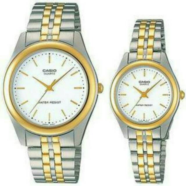 Jam Tangan Casio Original Couple MTP&amp;LTP-1129G-7A (Harga Sepasang)