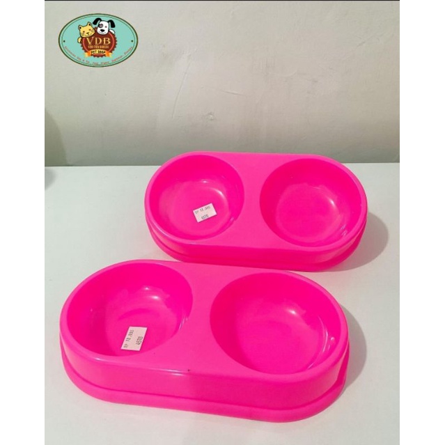 tempat makan bowl double untuk anjing / kucing