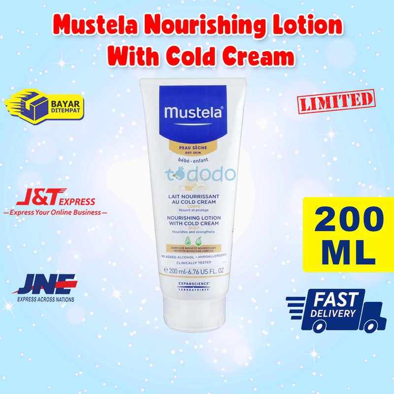 Mustela Nourishing Lotion With Cold Cream 200ml / Lotion Bayi