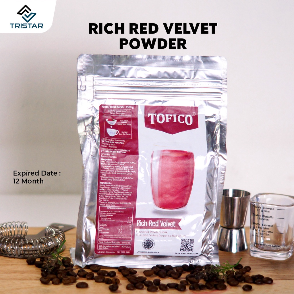 Jual Top Collection Bubuk Minuman Red Velvet Rich Tofico Powder Kg