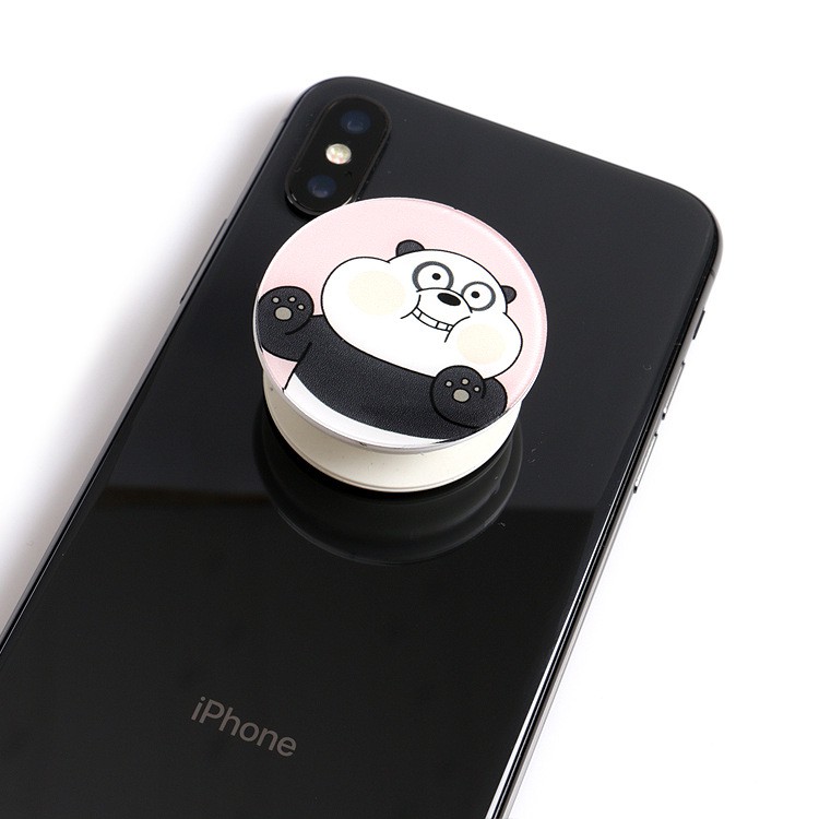 [Bayar Di Tempat]Ring Holder Universal Desain Kartun We Bare Bears untuk Handphone