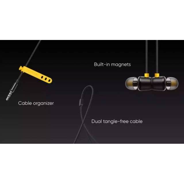 (Buds2) Headset realme Pure Bass syntetic fiber Earphone Realme 5 5i C3 C11 C12 C15 C17 C20