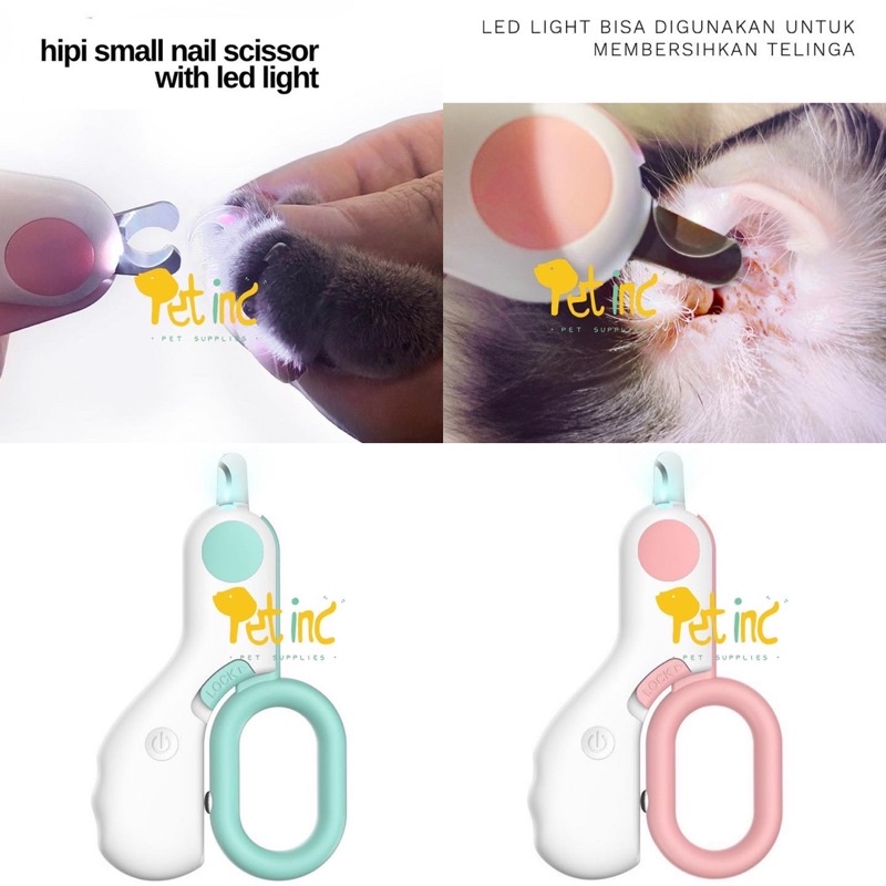 HIPI small nail scissor with LED light