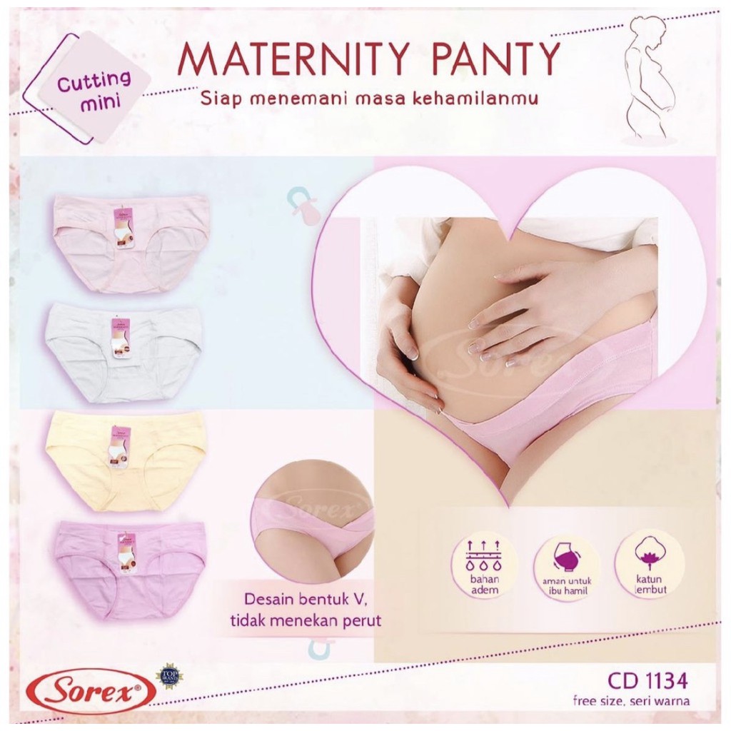 CELANA DALAM WANITA SOREX, CD IBU HAMIL 1141/1143/ 1140/ 1139/ 1134/ 1133 MATERNITY PANTS; CD HAMIL MINI