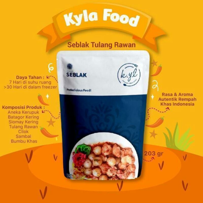 

Kyla food Seblak Tulang Rawan 203 gr