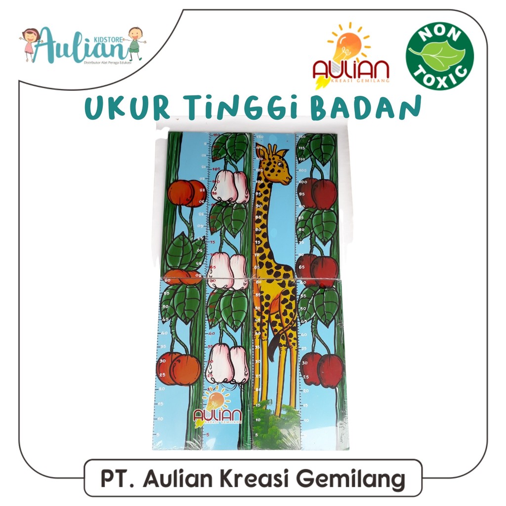 UKUR TINGGI BADAN MAINAN KAYU/ MAINAN EDUKASI / ALAT PERAGA EDUKASI / MAINAN MONTESSORI