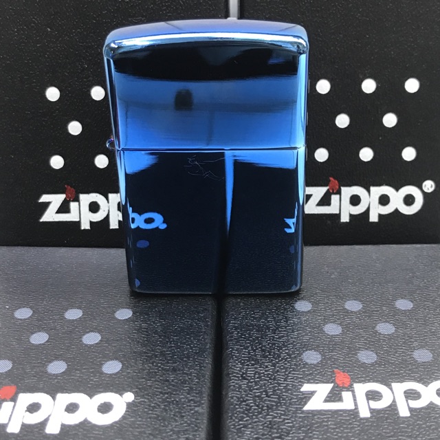 Zippo Croum Blue Ice Polos Grade Ori Calsic