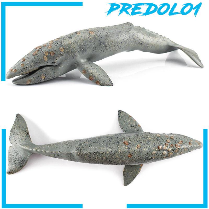 [PREDOLO1] Simulation Whale Model Toy Ornaments Crafts Teaching Aid for Girls Kids Boys