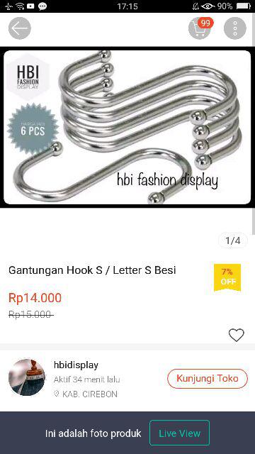 Gantungan Hook S / Letter S Besi / Gantungan Hanger / Gantungan S / Cantolan Baju