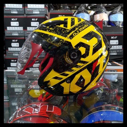 Helm Kyt Dj Maru Motif Motor Gp