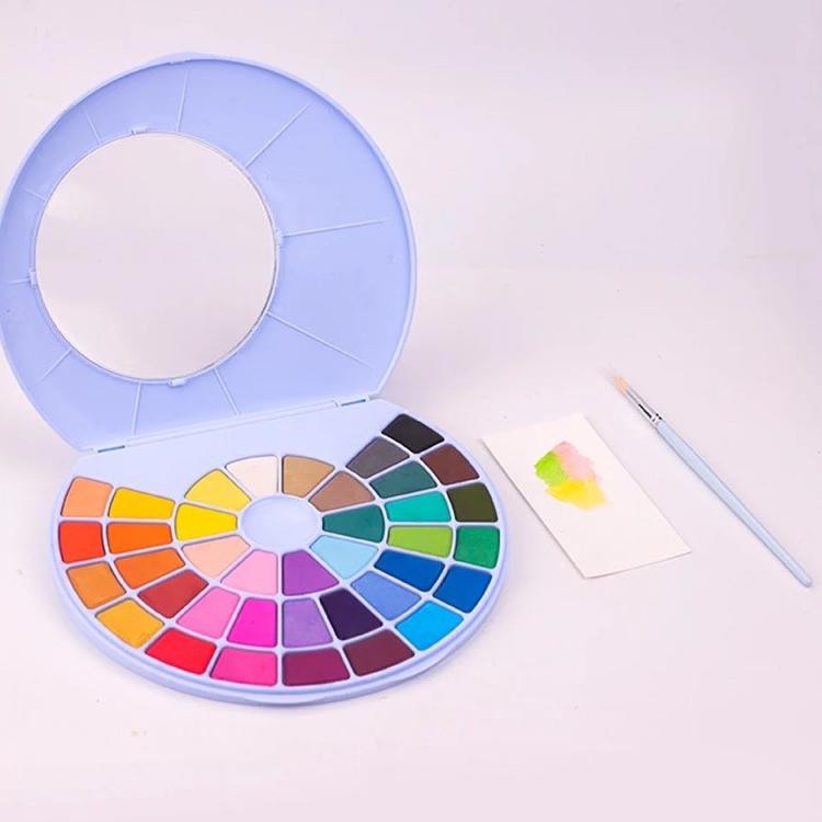 

Miya Himi Watercolor Cake 38 Colors with Brush Cat Air (KODE F679)