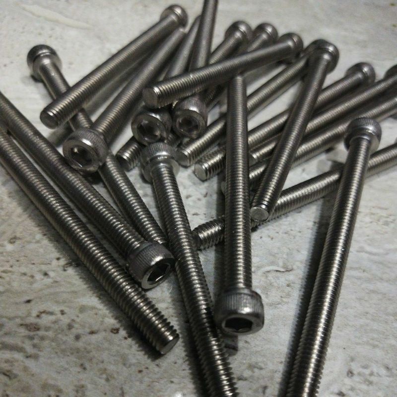 Baut L SS stenlis steinlis M6x70mm A2-70 baut 10