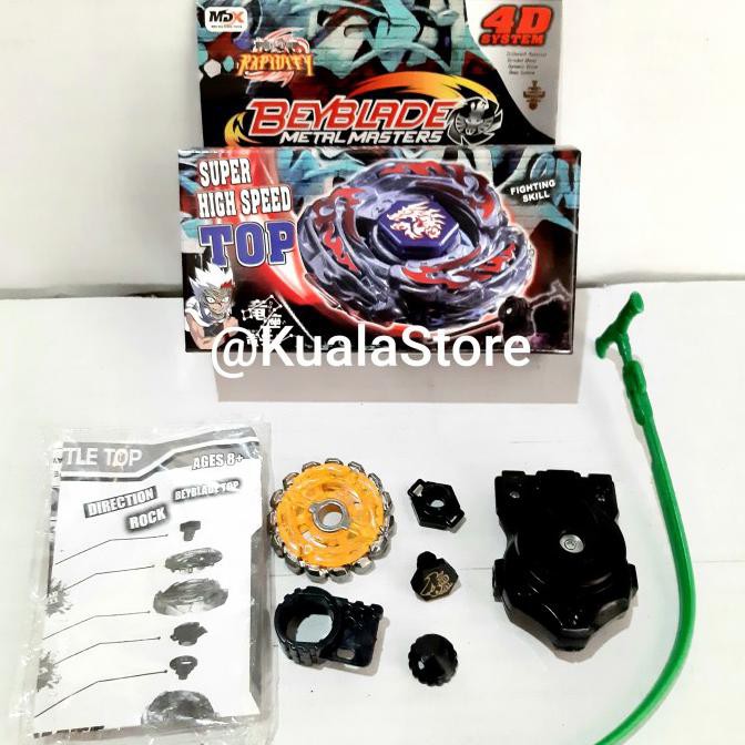 TERMURAH Bayblade Gangsing Beyblade Burst Launcher Gasing Besi Burststop - Blue Dragon Kode 953