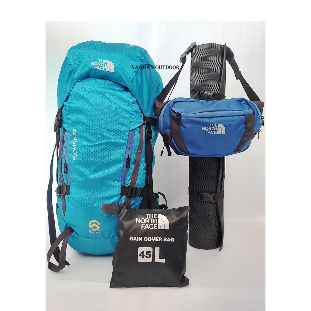 PAKET HEMAT PENDAKIAN TAS CARRIER ELEKTRA - PAKET RANSEL GUNUNG ELEKTRA 45 LITER MATRAS COVERBAG