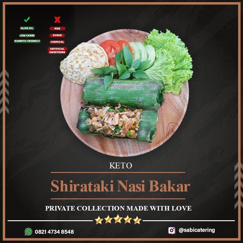 

Shirataki Nasi Bakar Cakalang