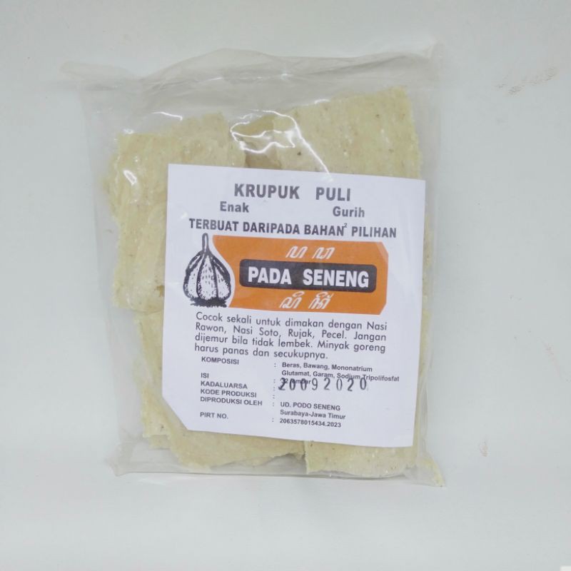 

kerupuk puli "pada seneng" isi 32 lembar.