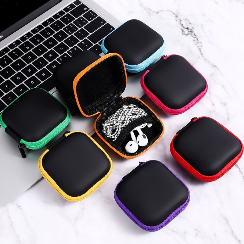 Dompet Headset &amp; Koin Petak Pouch Penyimpanan Charger Mini Case Organizer