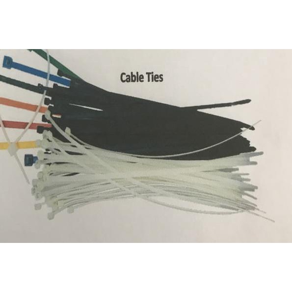 

☁ Cable Ties / Kabel Ties 30cm x 4.8 Hitam / Putih / Kabel Tis ➮