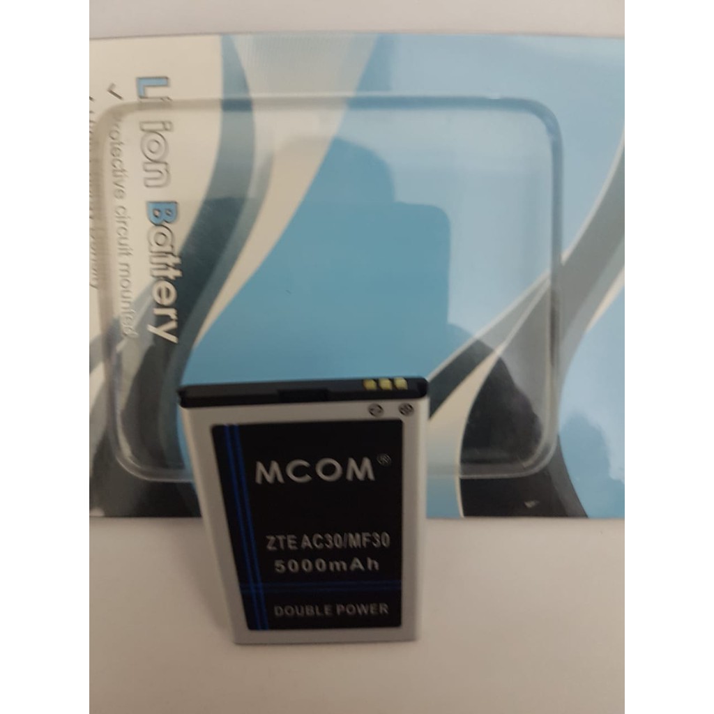 Batre Baterai Mcom Modem Mifi ZTE MF30 MF60 MF62 AC30 Li3715T42P Li3715T42P3h654251