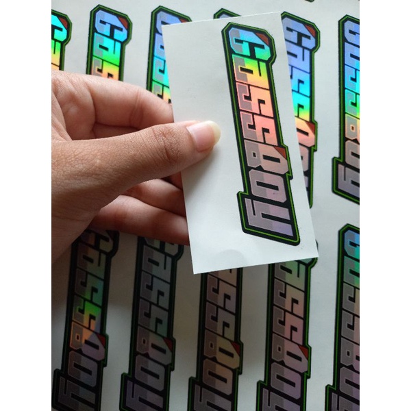 

stiker hologram pelangi ~ gassboy ~ / sticker hologram / murah viral