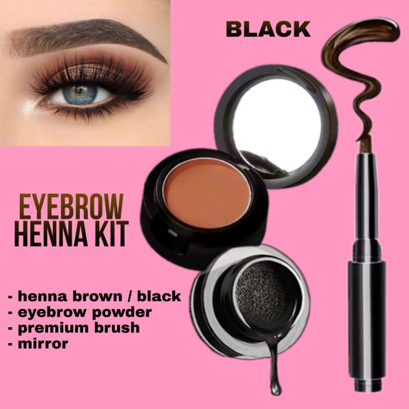 (KRT) Henna Alis &amp; Eyebrow Powder HALAL TAHAN LAMA