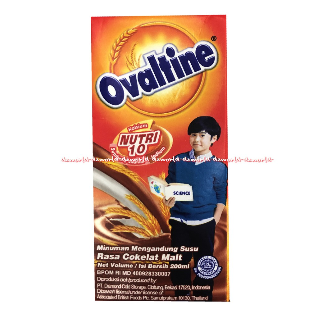 Ovaltine UHT Nutri 10 Rasa Cokelat Malt 200ml Susu Ovaltine Susu UHT