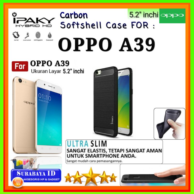 Casing Case Oppo A39 (5.2" inchi) | Soft Case iPaky/HYBRID Oppo A39 (2017)