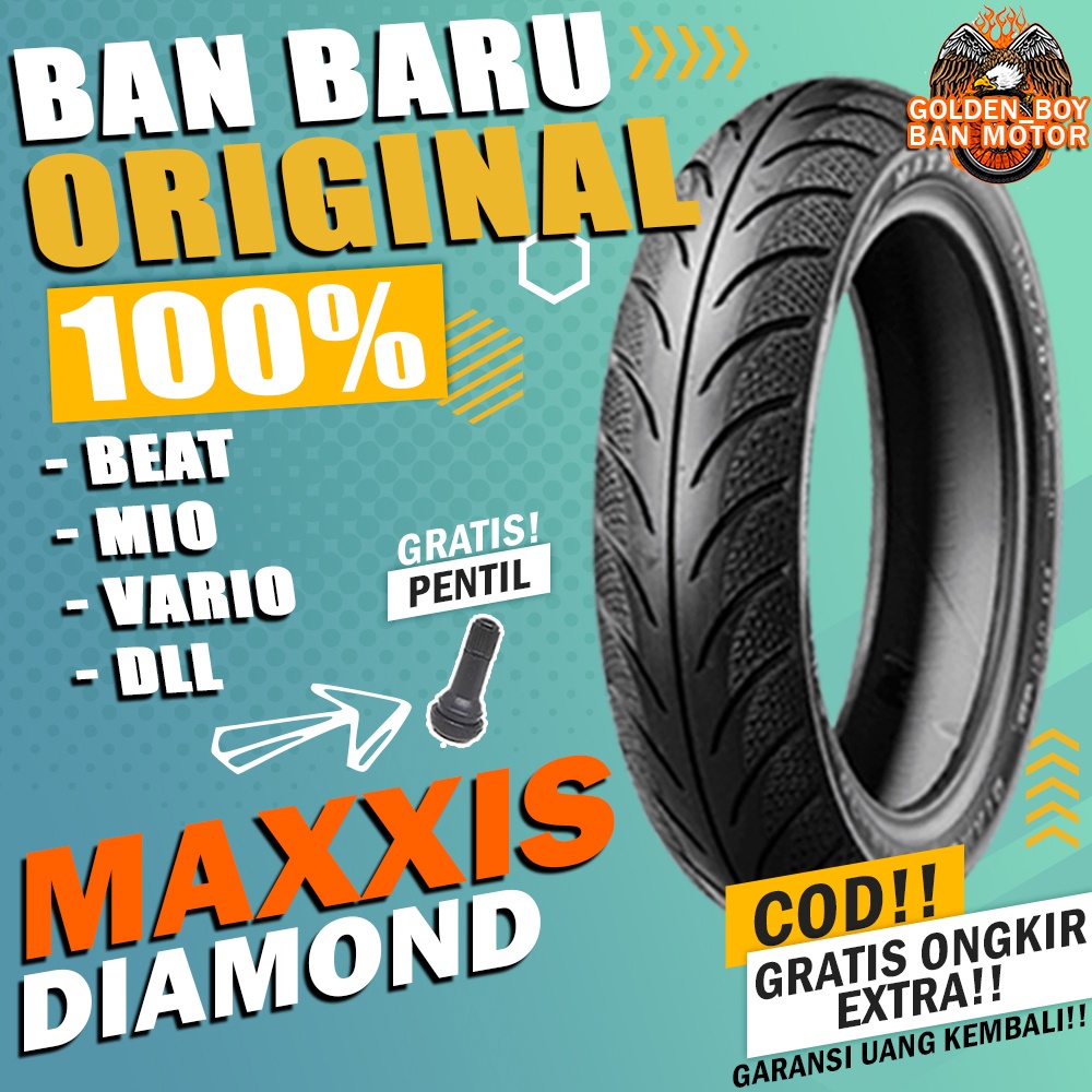 ban motor matic tubles beat maxxis diamond ring 14 tubles sepasang paket ban motor matic depan belak
