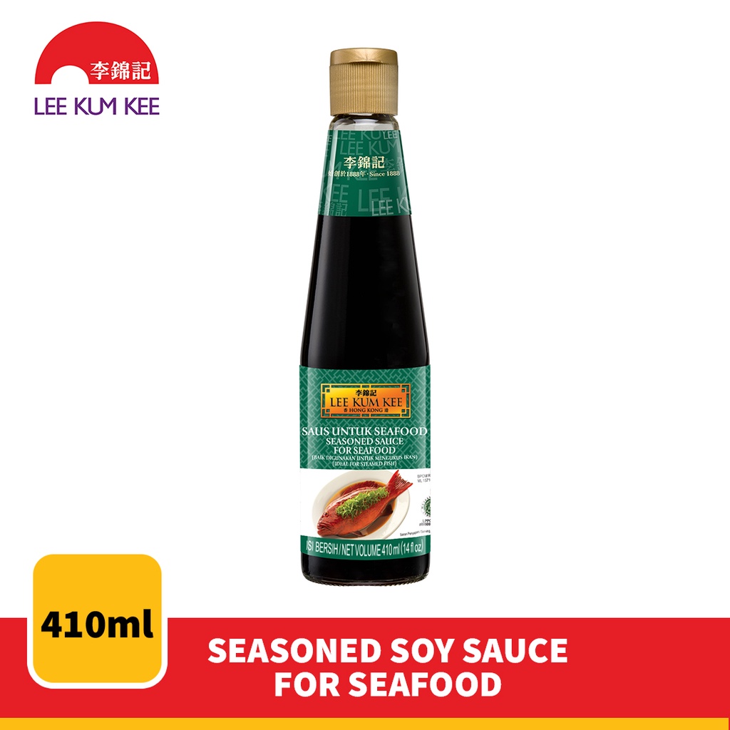 

LEE KUM KEE Seasoned Soy Sauce For Seafood Saus Untuk Tim Ikan 410 ml