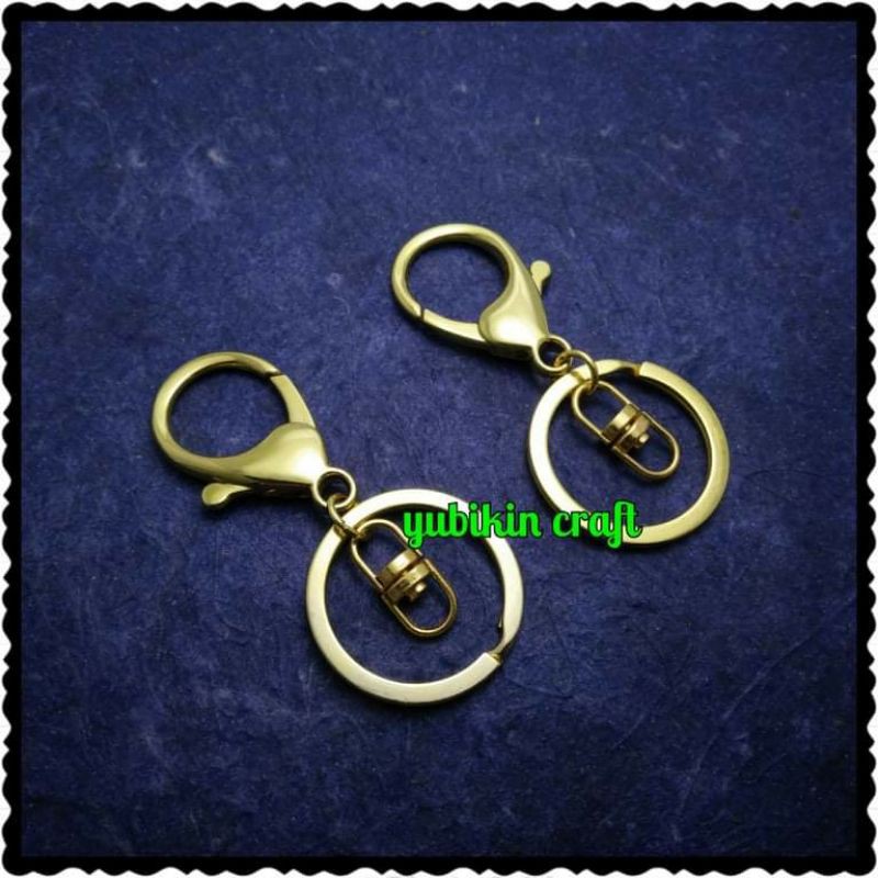 1 Piece Gantungan Tas/Bag Hanger + Cantelan Lobster + Kait 8 Warna Emas Kuning