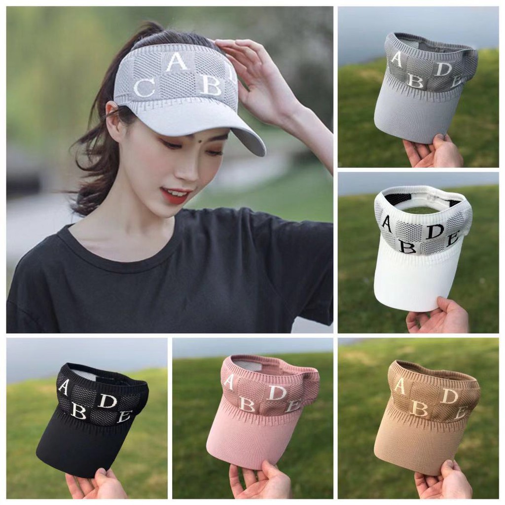 Topi Baseball ABDE  Ponytail Topi Gaya Korea fashion Pria Wanita Rajut Baseball