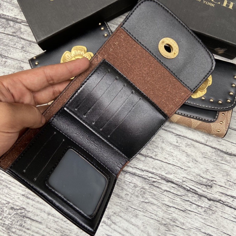 dompet coach Parker dompet wanita coach dompet wanita mini dompet kartu dompet koin dompet lipat