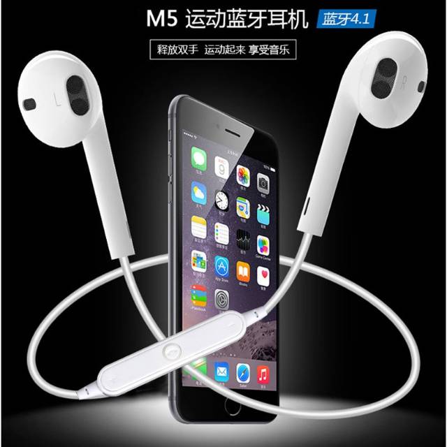 Headset Bluetooth - Sport Bluetooth Wireless Earphone Headset android Iphone - S6