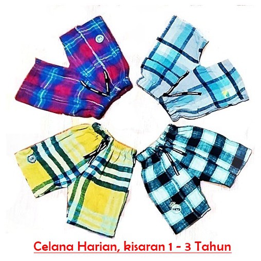 Celana Pendek 3pcs @35rb Harian Anak Random all size 1-3thn