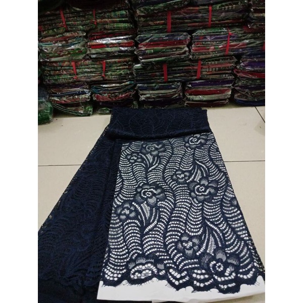 brokat navy bakal kebaya