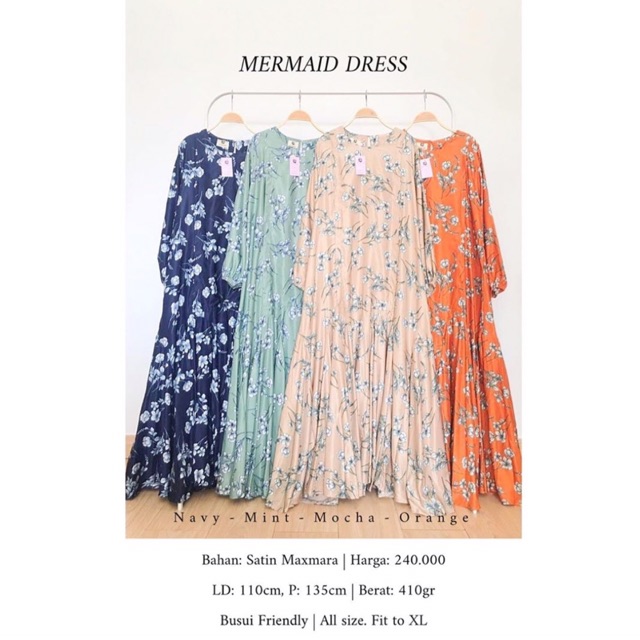 Mermaid Dress Mint By ISH