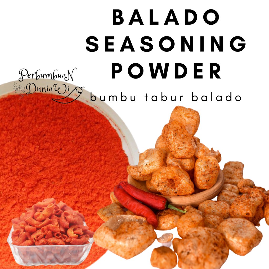 

Bumbu Tabur Rasa Balado Seasoning Powder 100 Gr Surabaya - Perbumbuan Duniawi