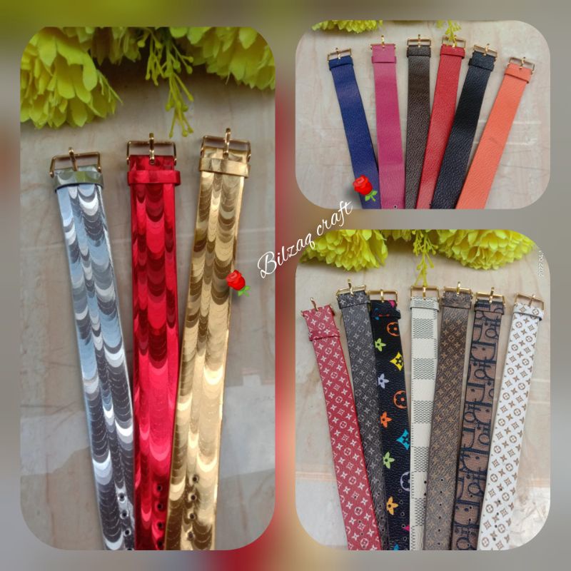 gelang sabuk kulit 2cm