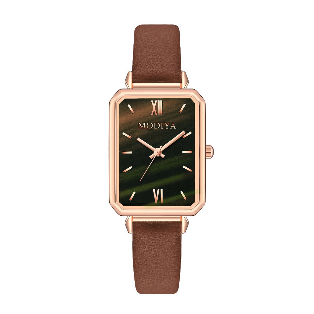 Watchyou Jam Tangan Wanita Simple Temperament Fashion Ins style  Retro Square Watches