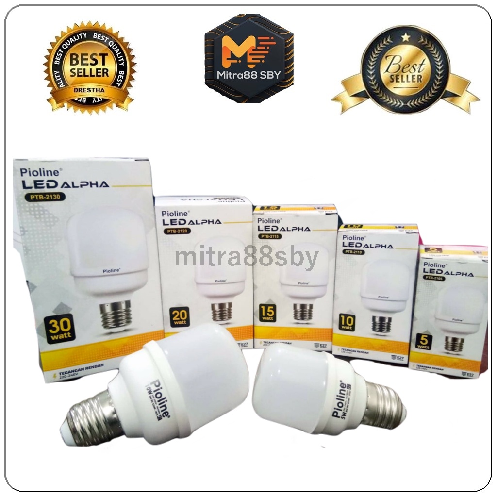 Mitra88sby Lampu led murah BOHLAM TBULB KAPSUL TABUNG PIOLINE 5 watt 10 W  15 W 20W 30W