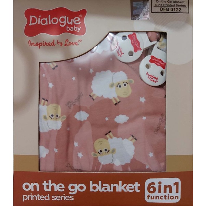 Dialogue Baby On the Go Blanket 6in1 Printed Series