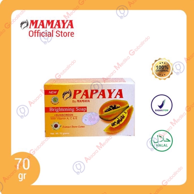 MAMAYA Sabun Papaya (✔️BPOM) Sabun Pepaya 70gram Sabun Pemutih